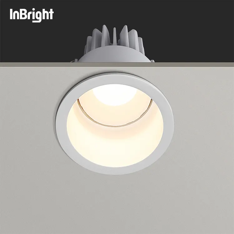 Anti-Glare Adjustable Dimmable Recessed COB LED Downlight 8W IP65