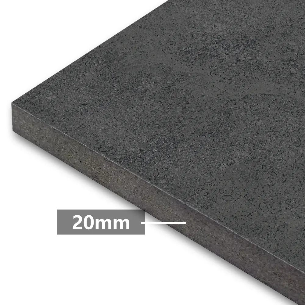 Non-Slip Stone-Look Matte Porcelain Wall and Floor Tile 600x600mm 20mm Thick