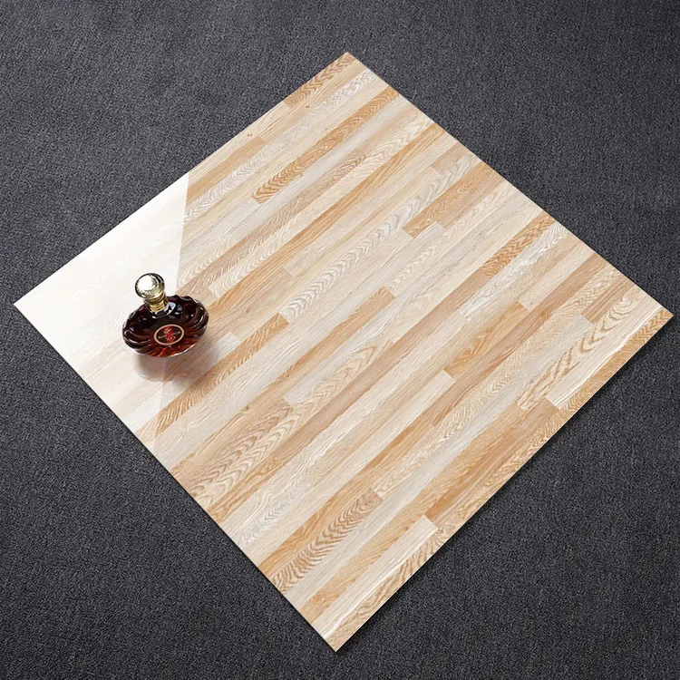 Wood-Look Blue Porcelain Floor Tile 600x600mm