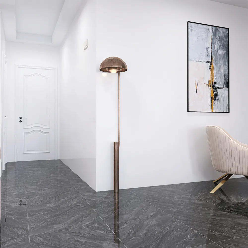 Marble-Look Polished Porcelain Wall And Floor Tile 600x600mm