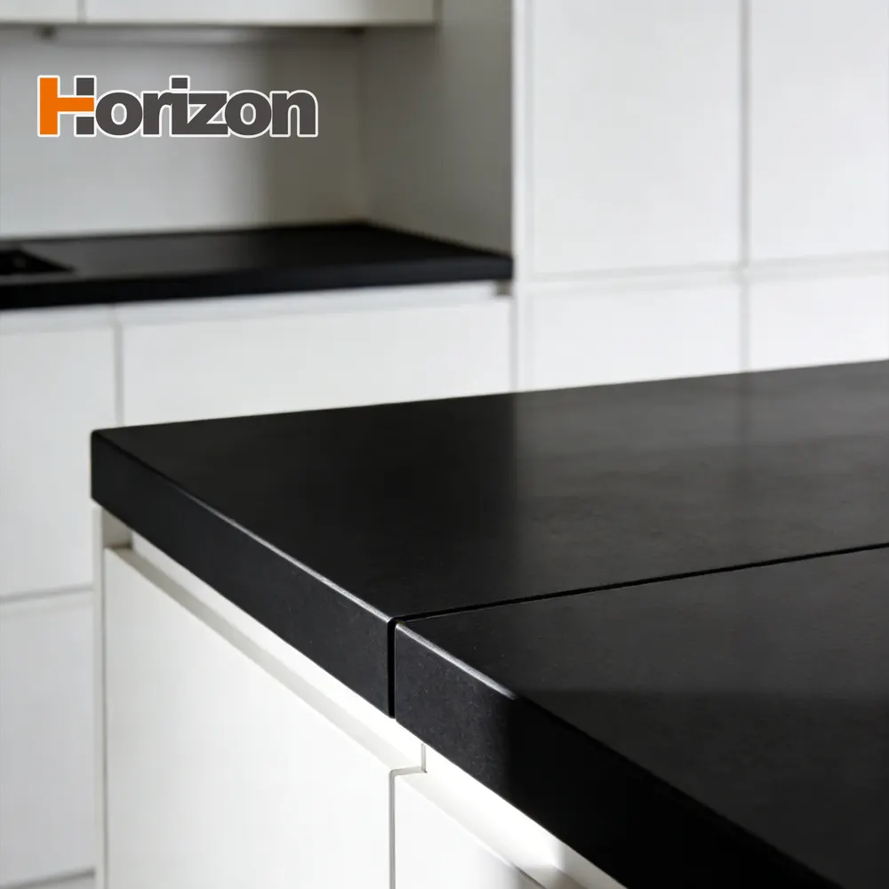 Black Sintered Stone Slab 1600x3200mm 2.5mm Thick