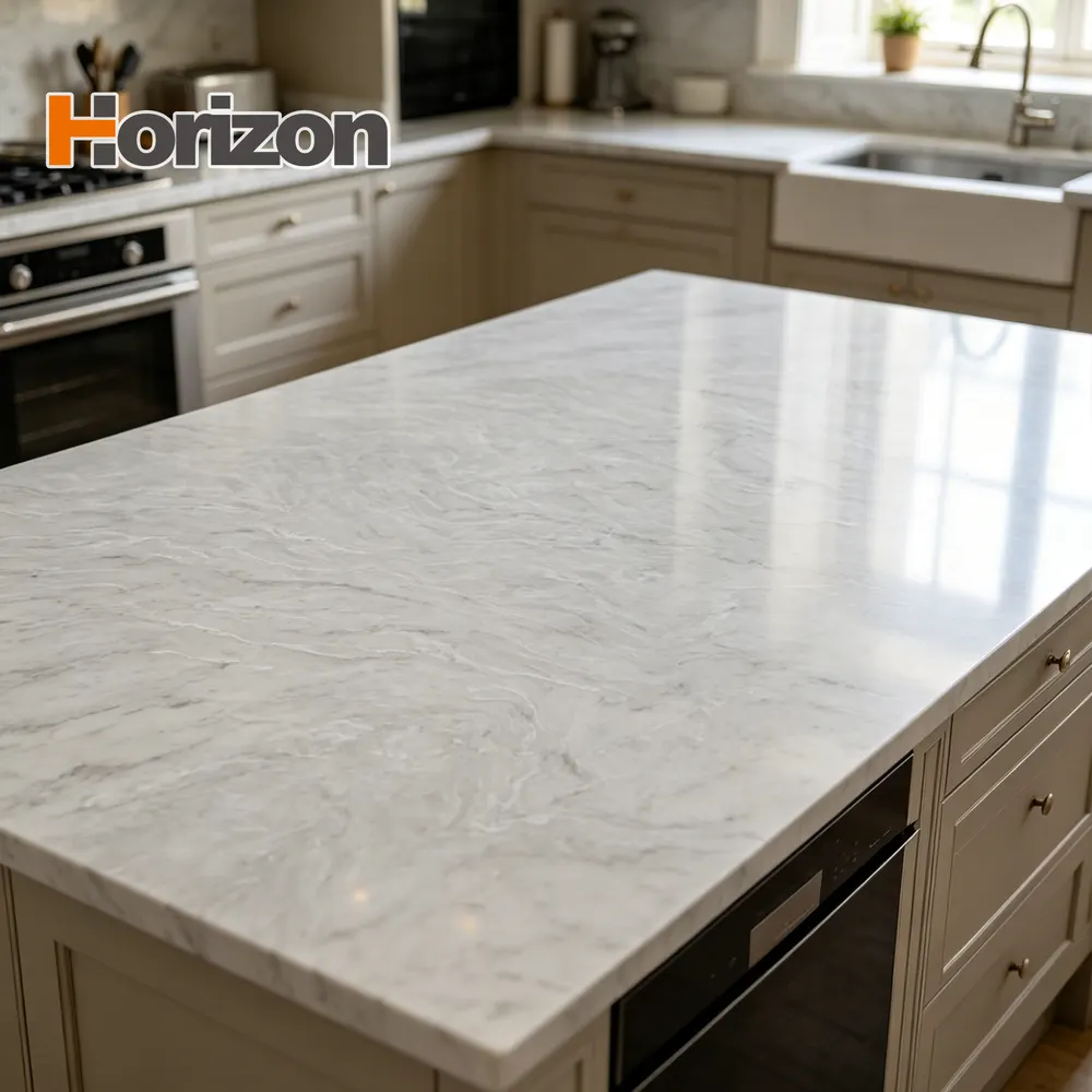 White Engineered Quartz Slab 3200x1600mm