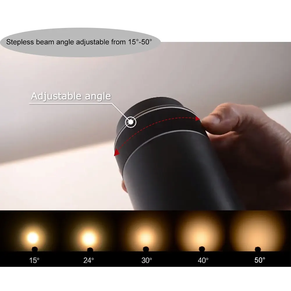 Adjustable WiFi Aluminum COB LED Track Spotlight 15-30W