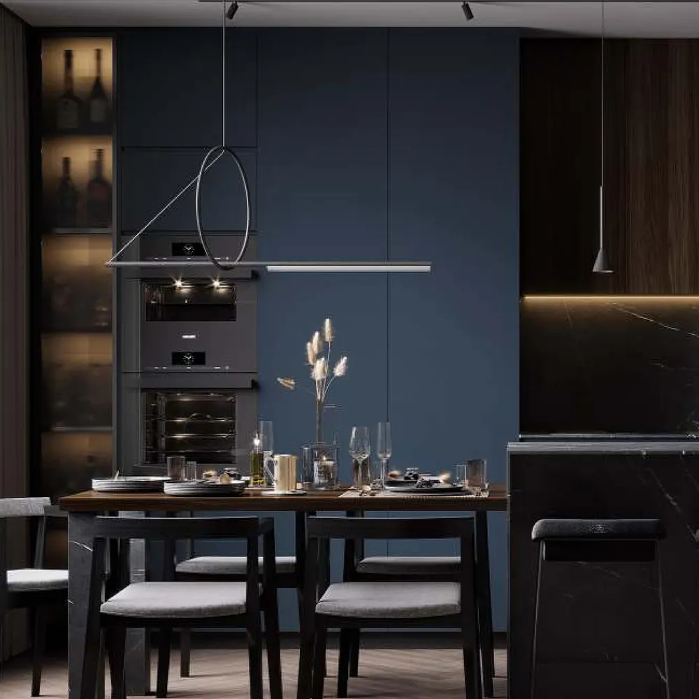Modern Melamine Custom Kitchen Cabinet Custom Size