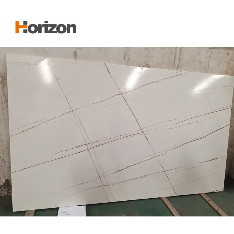 Glossy Sintered Stone Slab 1600x3200mm 6mm Thick