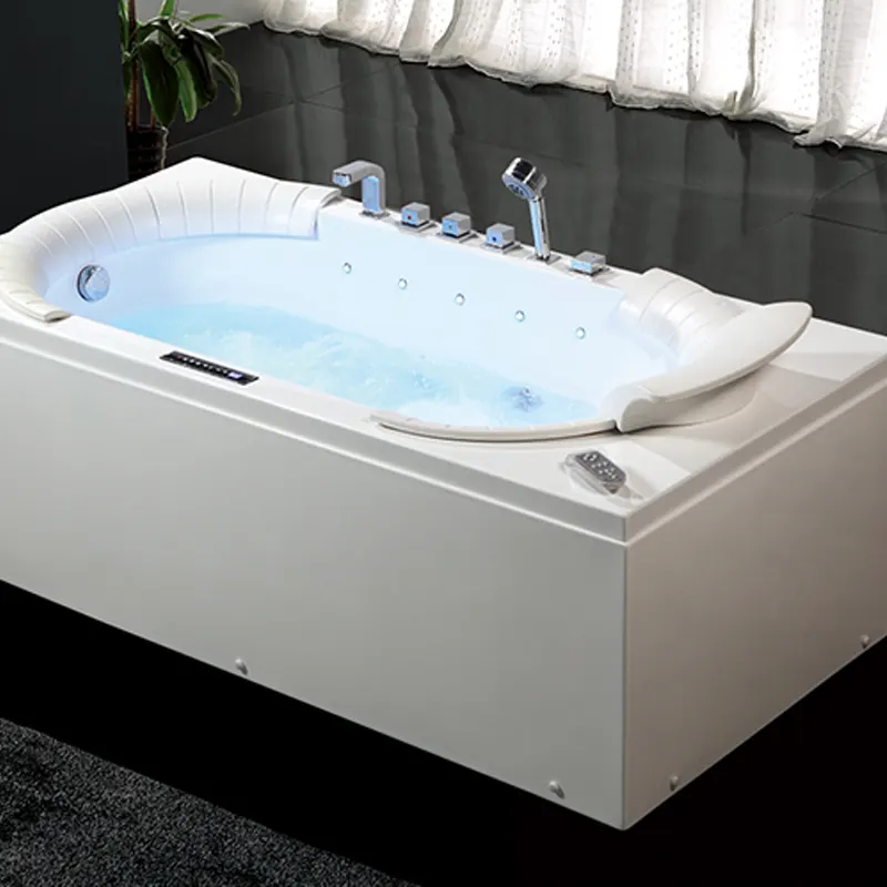 Acrylic Round Whirlpool Massage Bathtub 1.8m