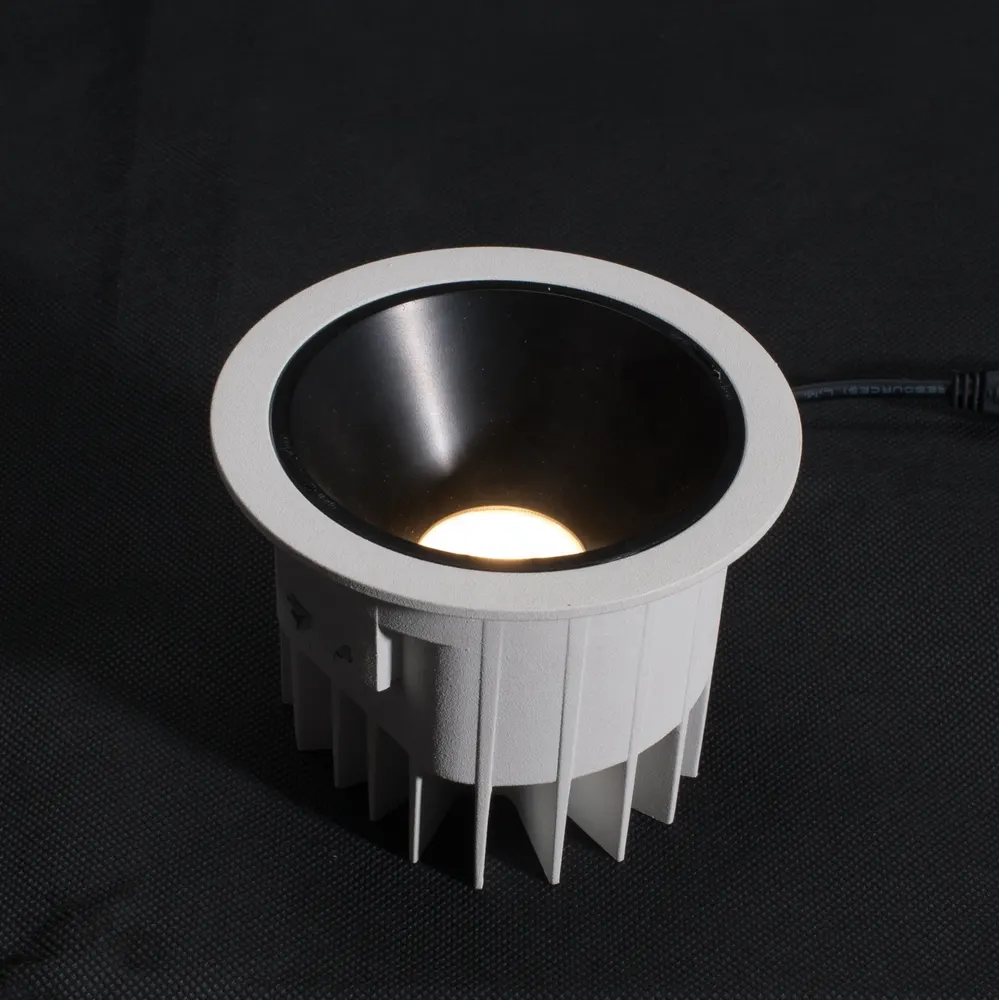 Recessed Aluminum LED Downlight Black 10-40W IP65