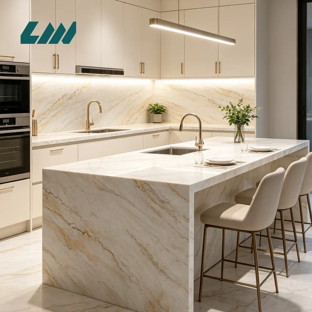 Polished Engineered Quartz Slab 3200x1600mm