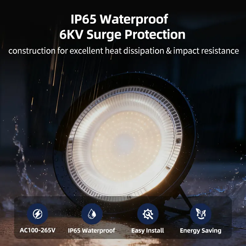 Aluminum UFO LED High Bay Light 150W IP65 3000-6500K
