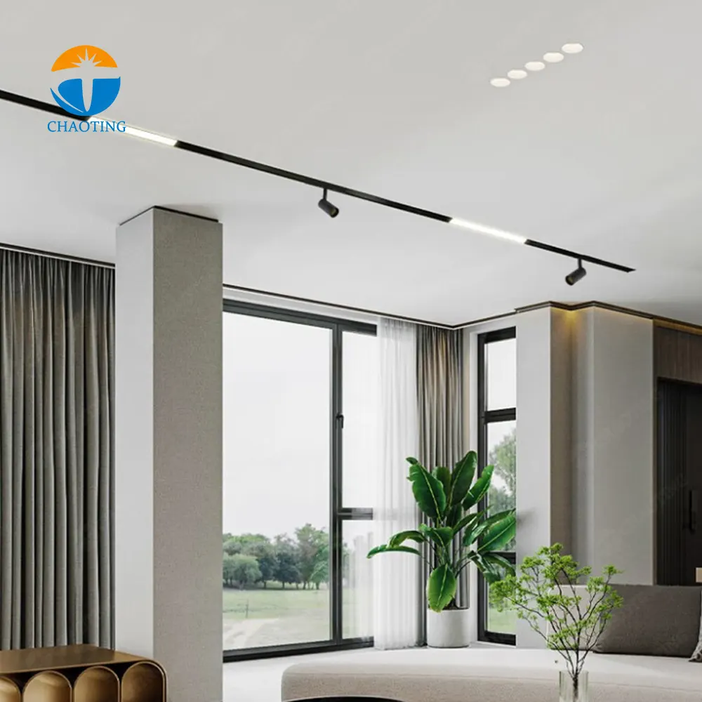 Aluminum Magnetic LED Track Lighting System 6-40W product sample