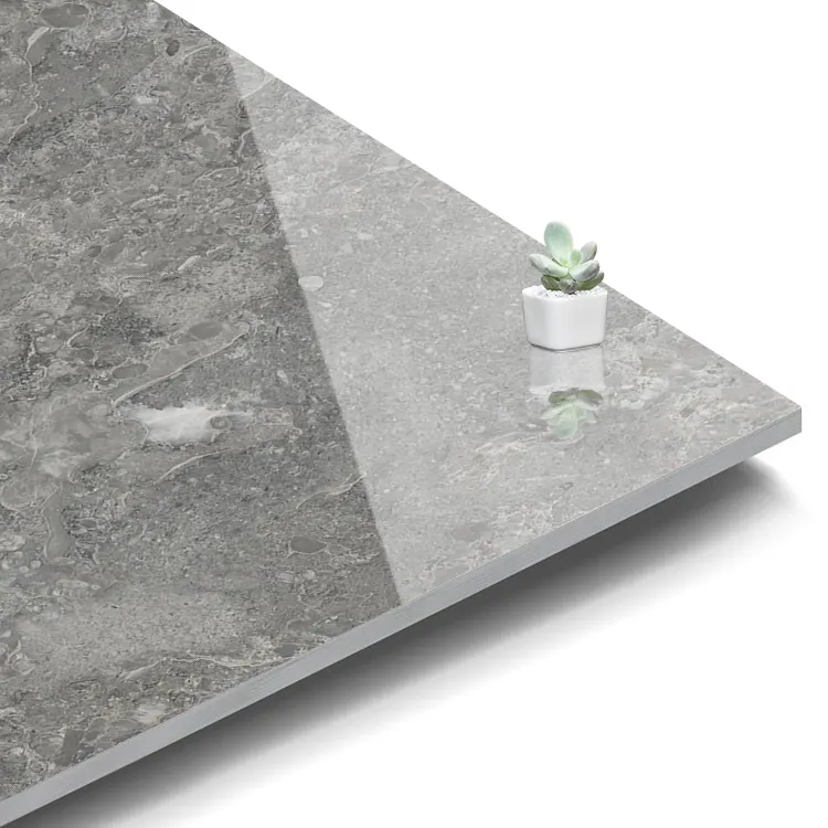 Marble-Look Polished Porcelain Floor Tile 600x600mm