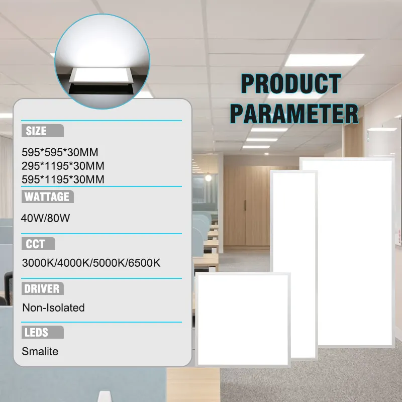 Aluminum LED Ceiling Light 24-120W 3000K/4000K/6500K