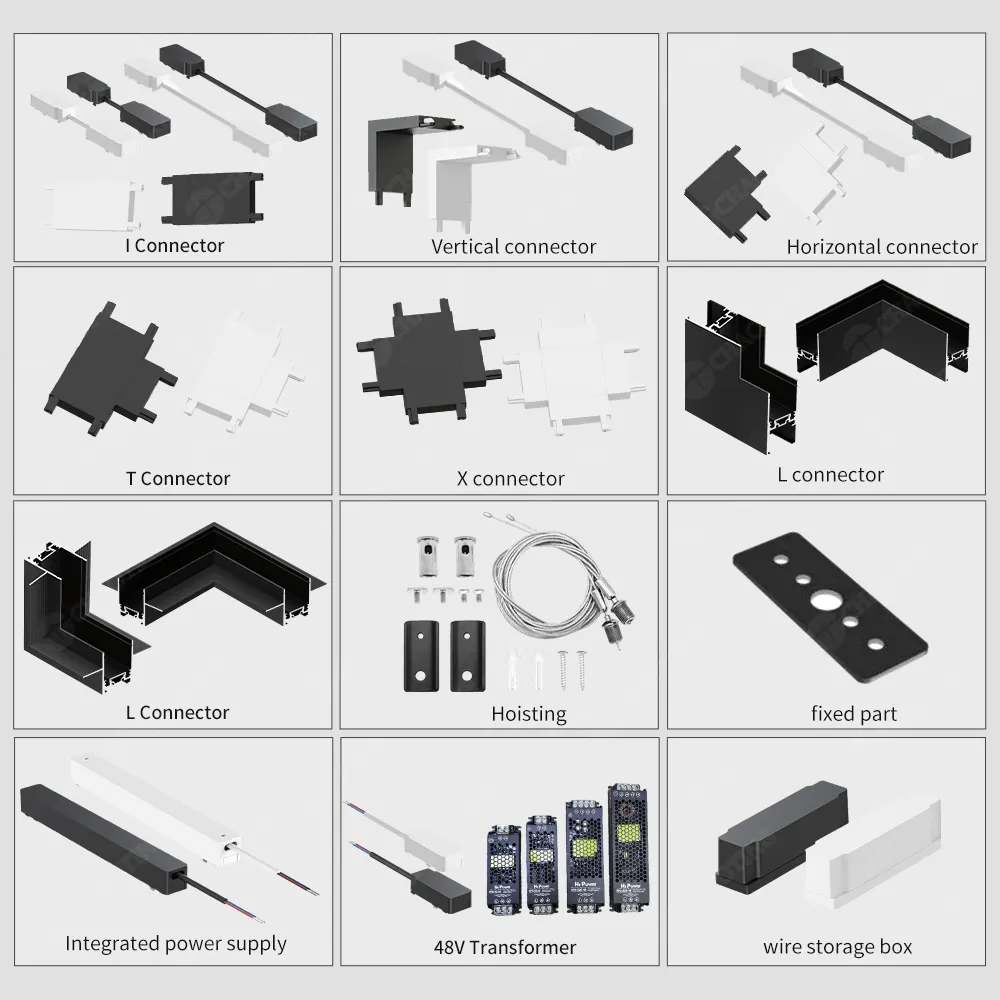 Slim Flexible Magnetic Track Connector product sample