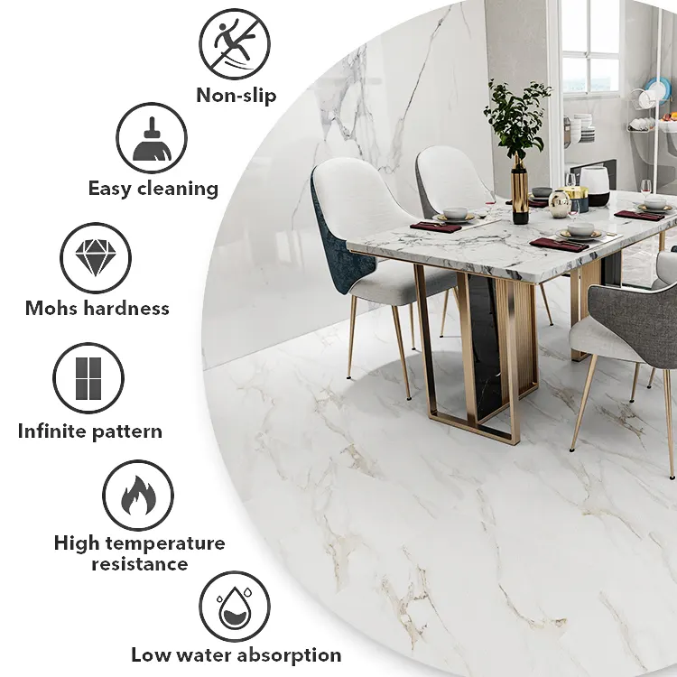 Non-Slip Stone-Look Porcelain Outdoor Tile 600x600mm