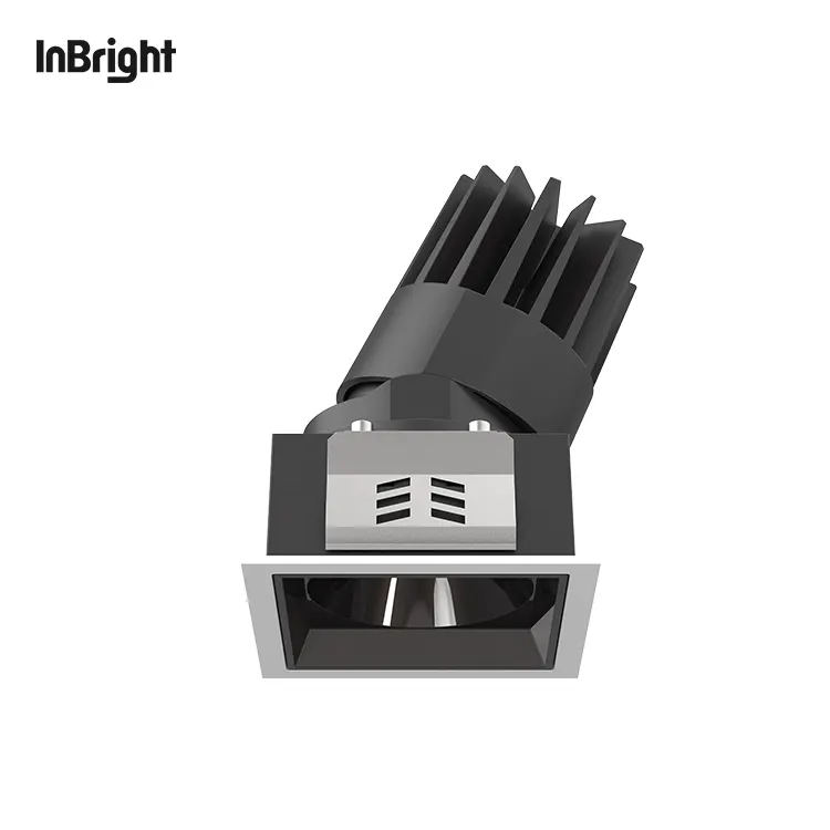 Adjustable Dimmable Recessed Square COB LED Downlight 8-25W IP65 product sample