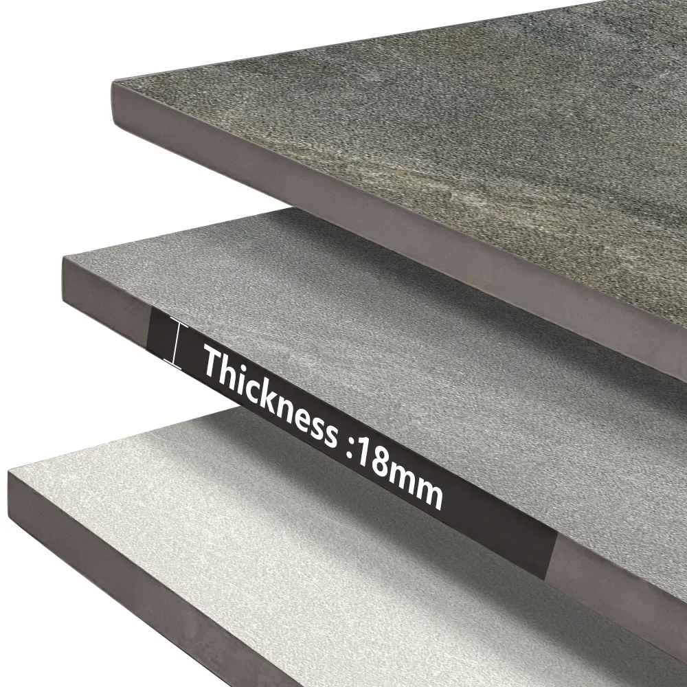 Non-Slip Stone-Look Porcelain Exterior Wall Tile 600x1200mm