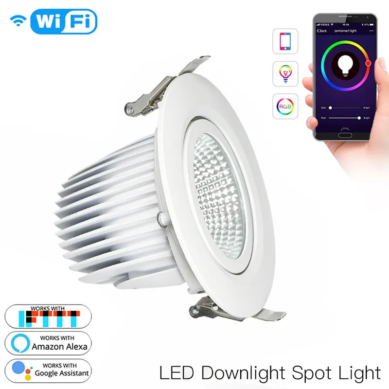 Recessed Round Aluminum LED Downlight 7-35W