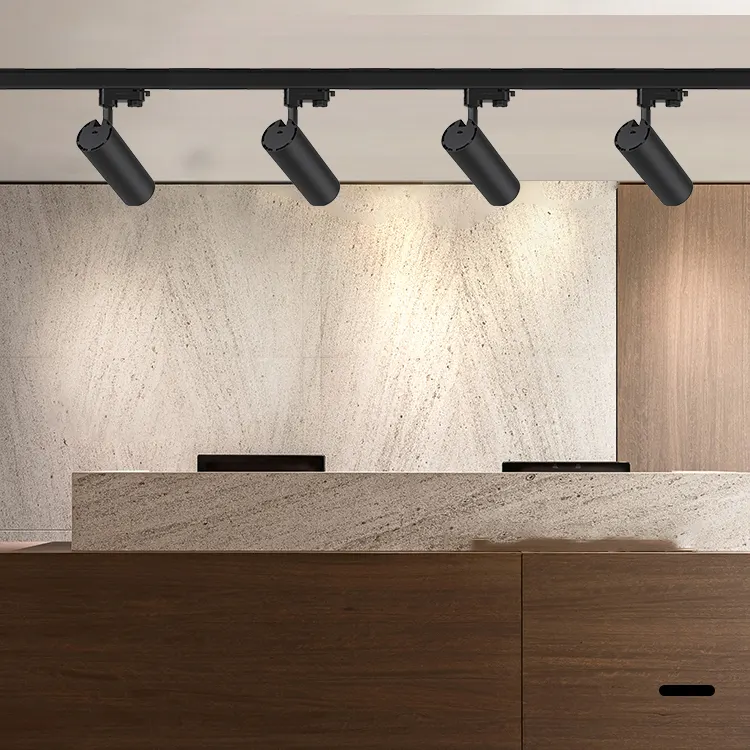 Rotatable Dimmable TRIAC LED Track Spotlight 20-50W For 4-Wire Track