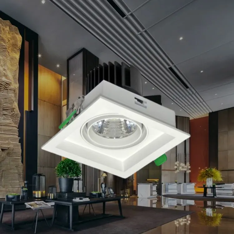 Adjustable Recessed Square LED Grille Spotlight