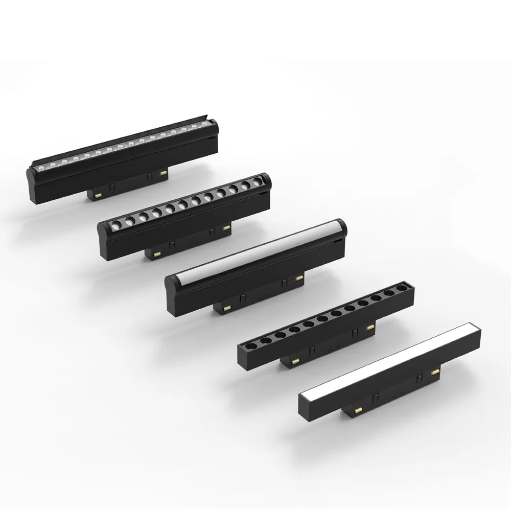 Zigbee Black Magnetic LED Track Light Kit 1m 48V 3CCT Selectable