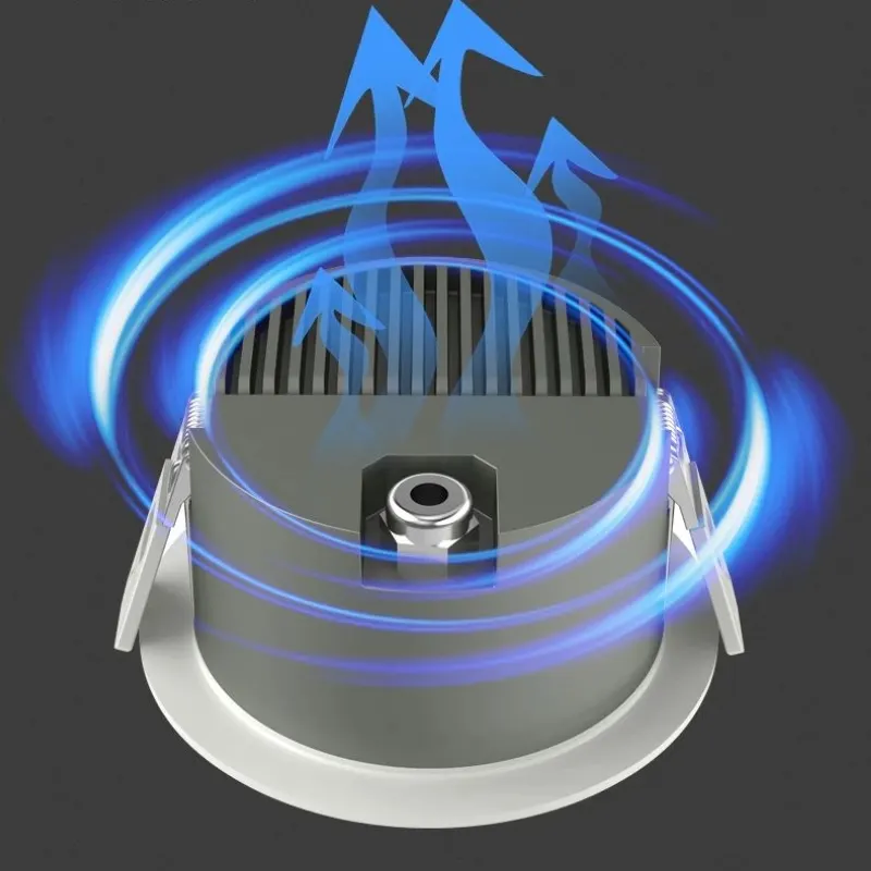 Anti-Glare Recessed Aluminum COB LED Downlight 12-35W IP65