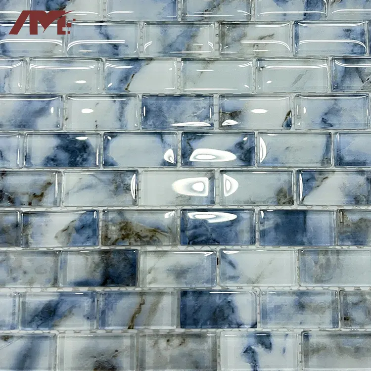 Glass Mosaic Tile 320x297mm For Wall And Floor Use