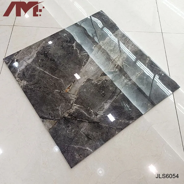 Marble-Look Glazed Porcelain Floor Tile 600x600mm