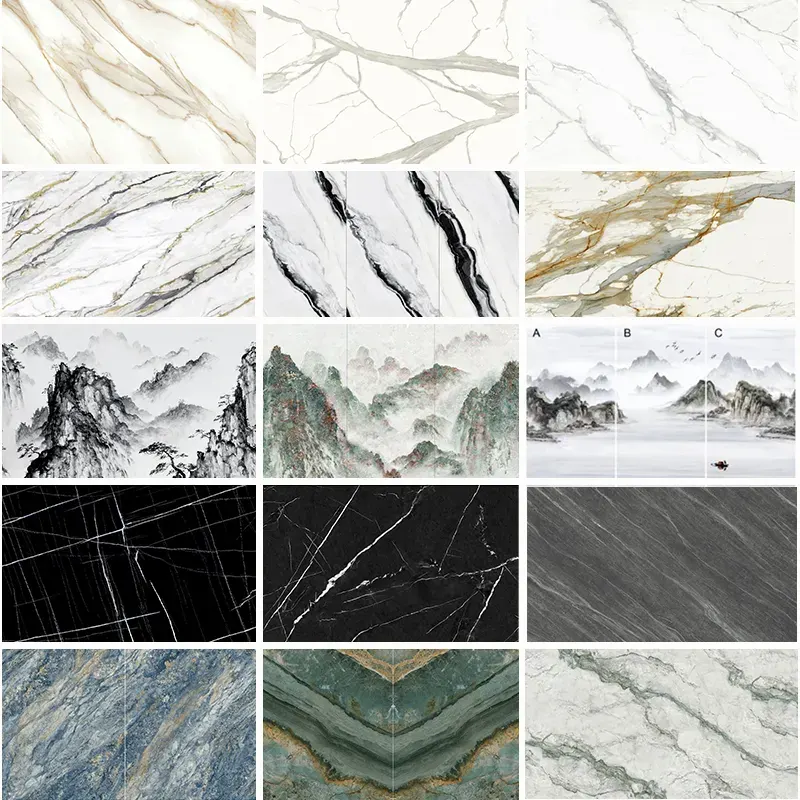 Marble-Look Sintered Stone Slab 3200x1600mm