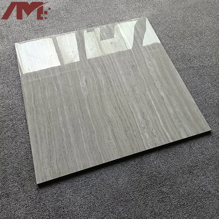 Wood-Look Gray Porcelain Wall And Floor Tile 600x600mm