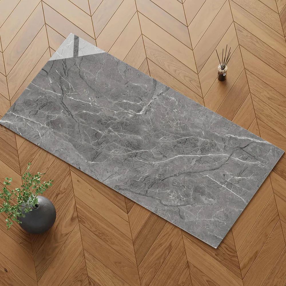 Stone-Look Polished Porcelain Floor Tile 750x1500mm