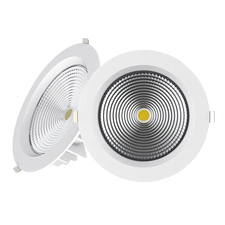 Recessed Aluminum COB LED Downlight 30-60W IP54