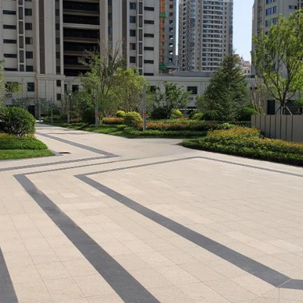 Non-Slip Stone-Look Porcelain Exterior Wall Tile 600x600mm