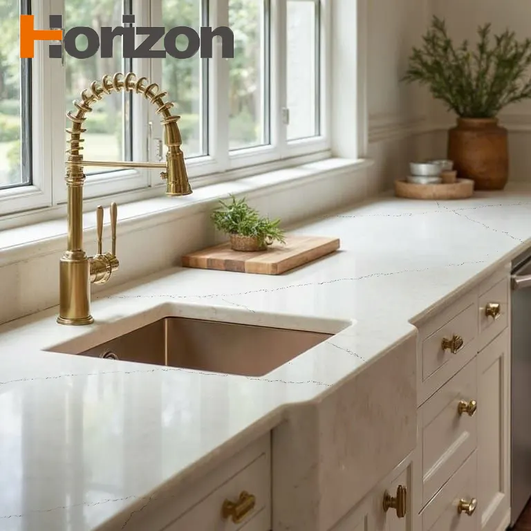 Calacatta Engineered Quartz Slab 3200x1600mm