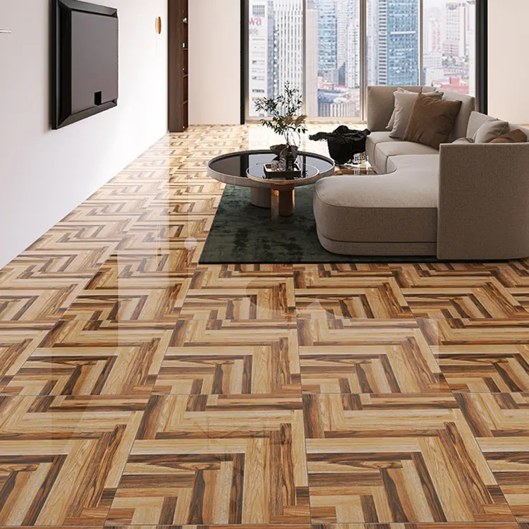 Wood-Look Porcelain Floor Tile 600x600mm