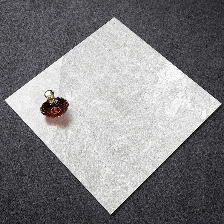 Non-Slip Stone-Look Gray Polished Porcelain Floor Tile 600x600mm