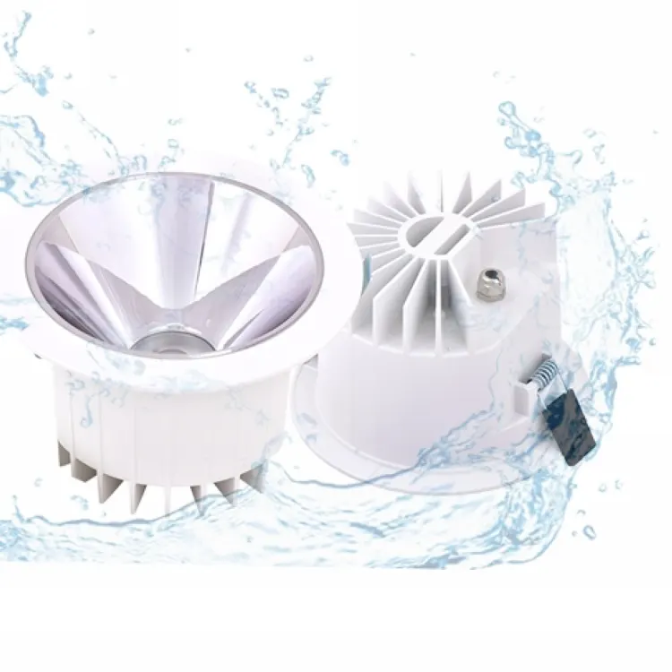 Anti-Glare Adjustable Aluminum COB LED Downlight Black/White 10-40W IP65