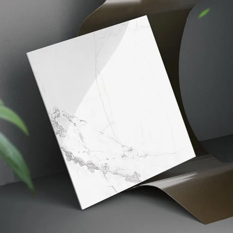 Stone-Look Polished Porcelain Floor Tile 600x600mm