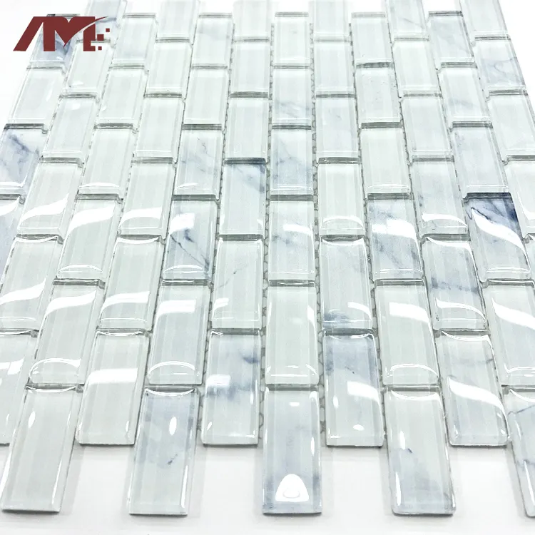 White Glass Mosaic Tile 320x297mm