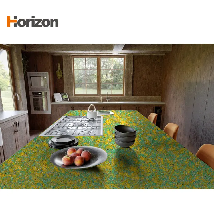 Calacatta Green Engineered Quartz Slab 3200x1600mm
