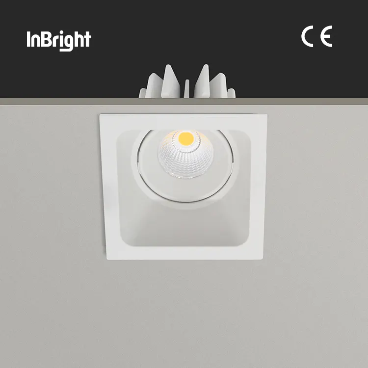 Adjustable Dimmable Recessed Square COB LED Downlight 8/15W product sample