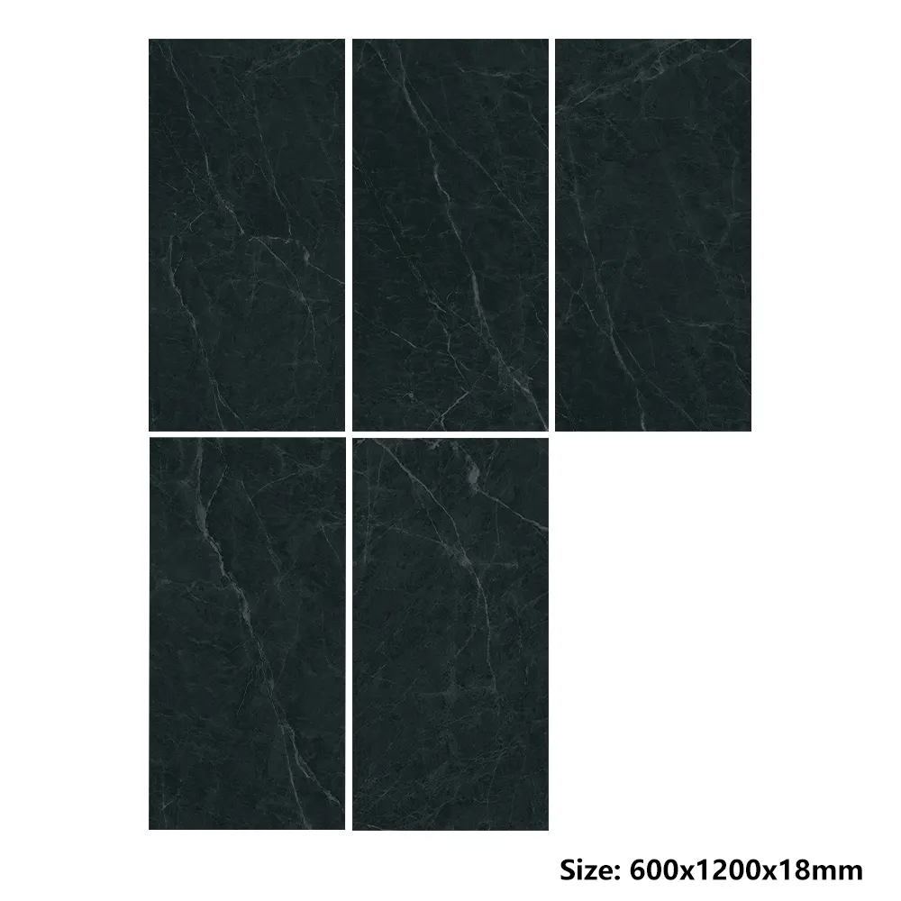 Non-Slip Stone-Look Porcelain Swimming Pool Tile 600x1200mm