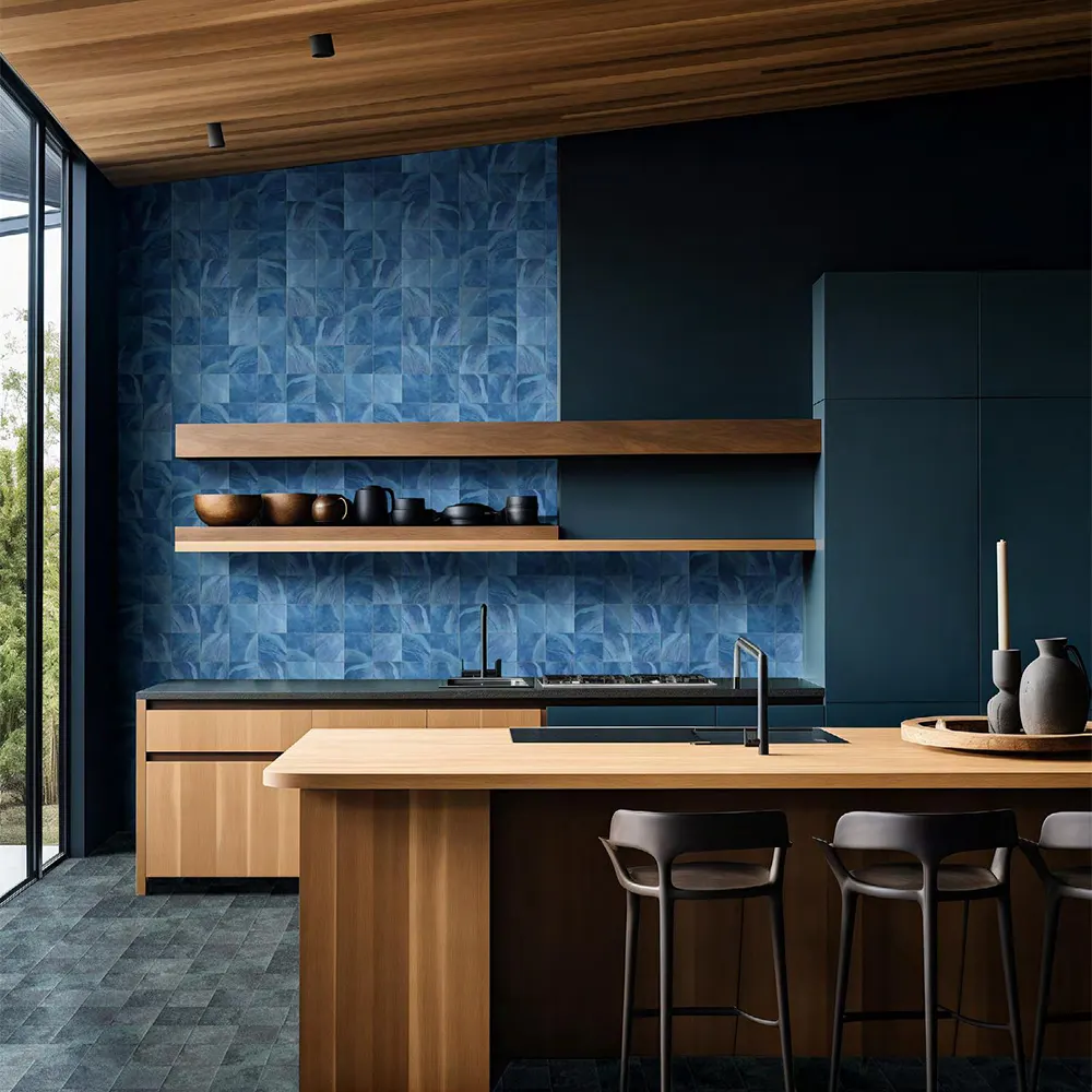 Non-Slip Stone-Look Matte Porcelain Swimming Pool Tile 300x600mm