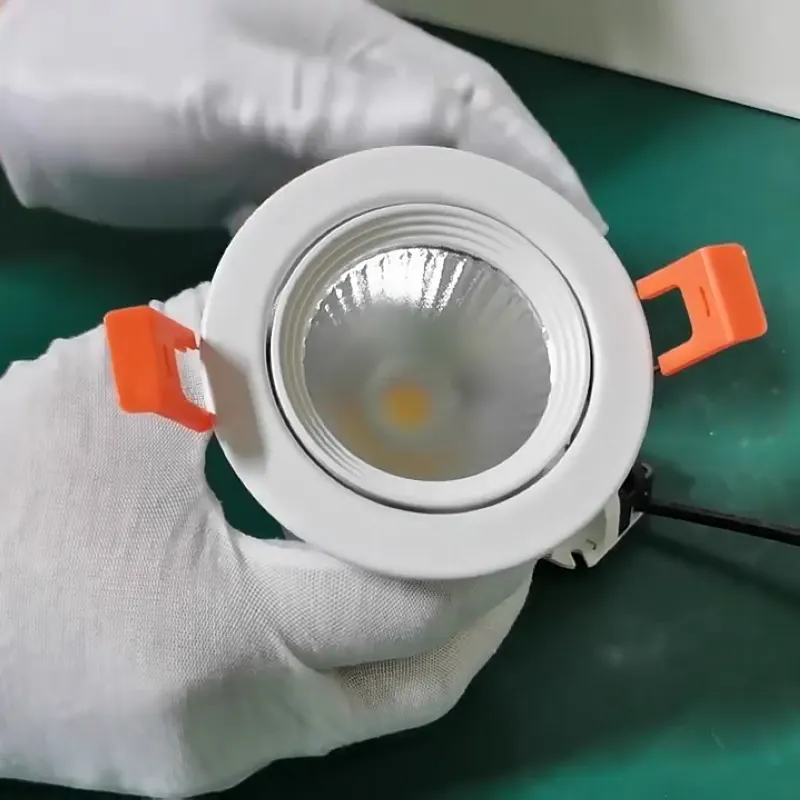Adjustable Dimmable Recessed Round COB LED Downlight 5/12W 36V product sample