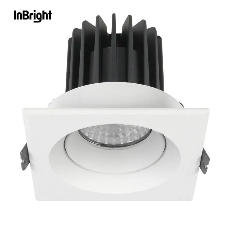 Anti-Glare Adjustable Recessed Square LED Downlight 8-25W