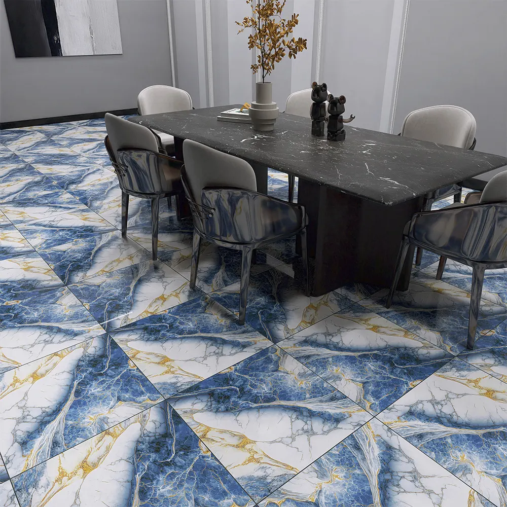 Stone-Look Gold Porcelain Floor Tile 600x600mm