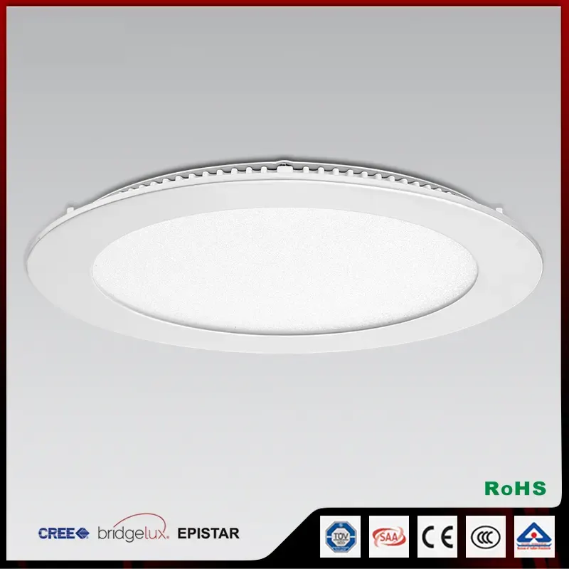 Recessed Round Aluminum LED Panel Light 3-48W 3000K/4000K/5000K