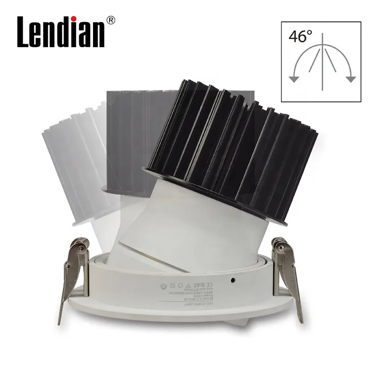 Anti-Glare Recessed Aluminum LED Downlight 3-9W