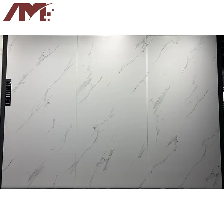 Carrara Polished Sintered Stone Slab 300x120mm product sample