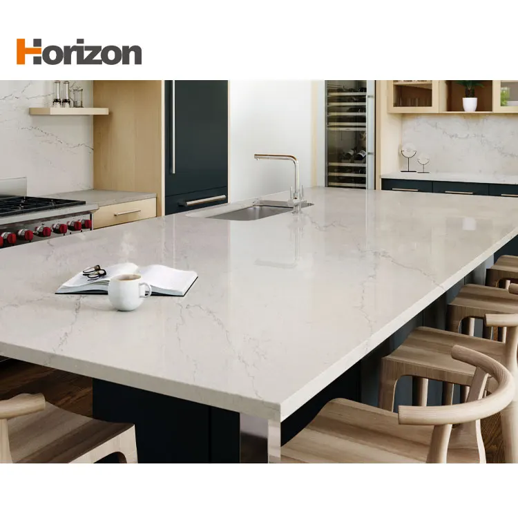 Calacatta Gray Engineered Quartz Slab 3200x1600mm