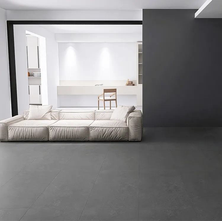 Non-Slip Concrete-Look Ceramic Floor Tile 600x1200mm